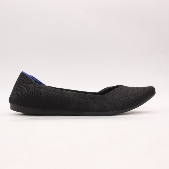 Rothy's Shoes - Rothy's Shoes "The Point" Black Knit Women's 5.5 Slip On Flats Office Light